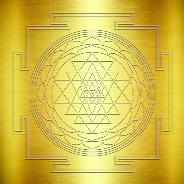 Sri Yantra – Copper Gold Plated