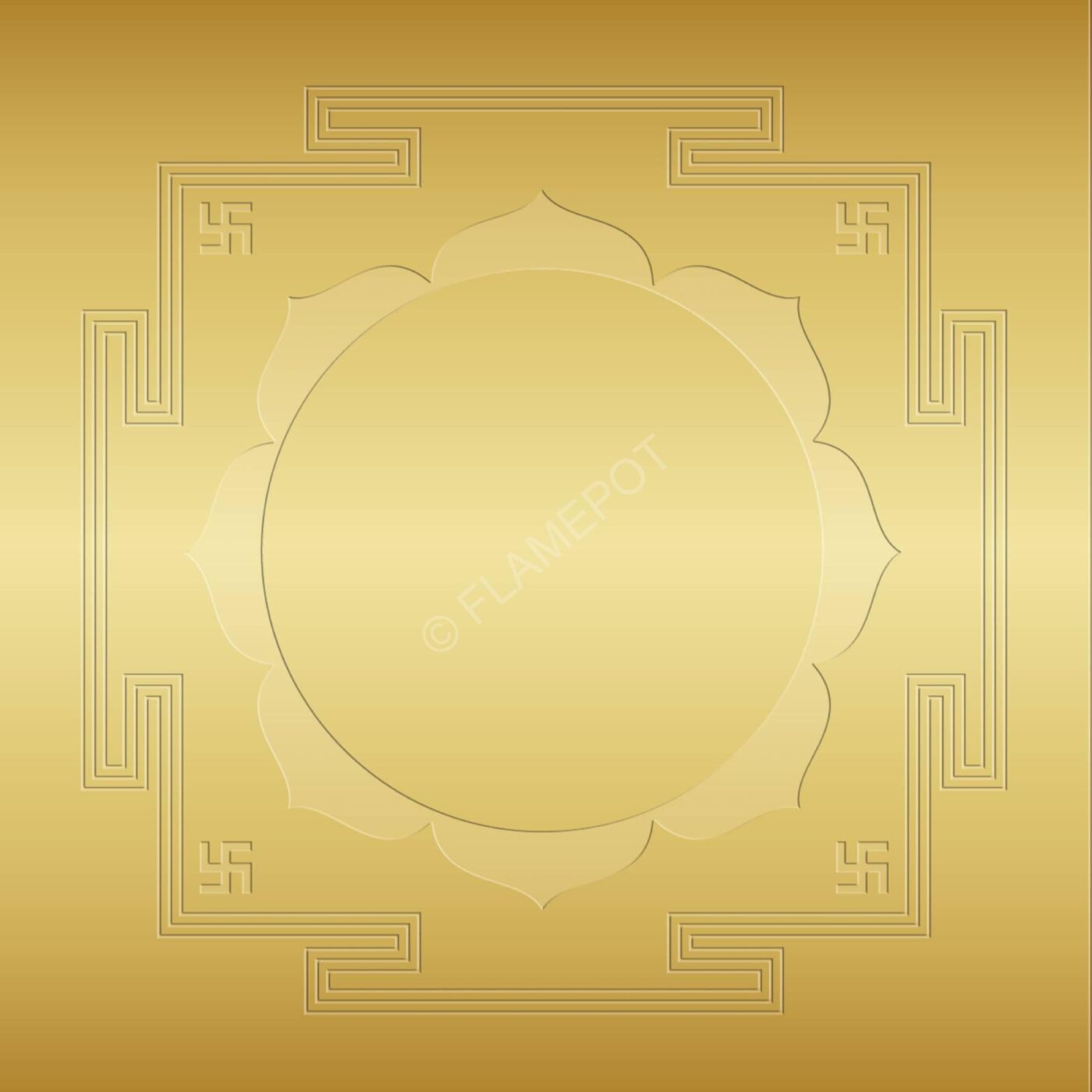 Lakshmi Yantra – Silver Gold Plated