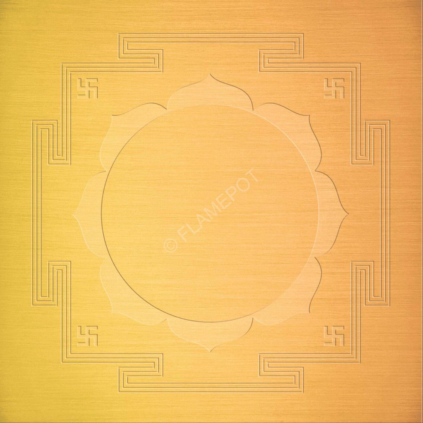 Lakshmi Yantra – Copper Gold Plated